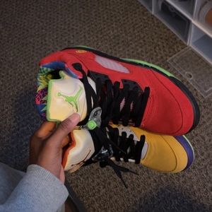 AIR JORDAN RETRO 5 WHAT THE